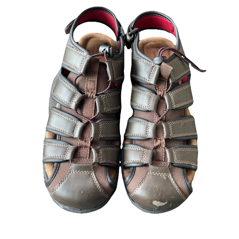 Croft & Barrow Memory Foam Sport Fisherman Sandals Men’s Size 13 Dark Brown